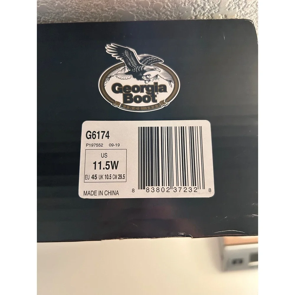 Georgia Boot Men's Brown Steel Toe Waterproof Oiler Work Boot Size 11.5W New!